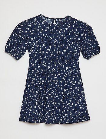 Vestido de manga corta con estampado