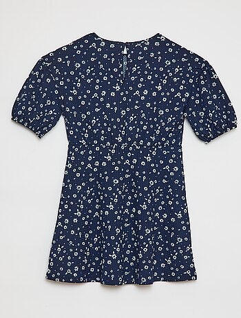 Vestido de manga corta con estampado