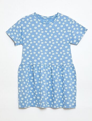 Vestido de manga corta con estampado