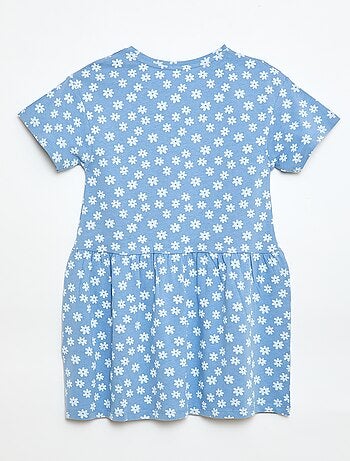 Vestido de manga corta con estampado