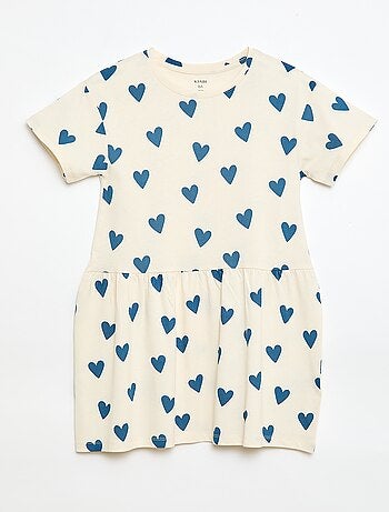 Vestido de manga corta con estampado