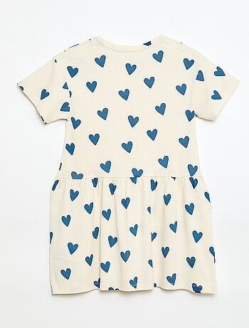 Vestido de manga corta con estampado