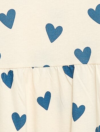 Vestido de manga corta con estampado