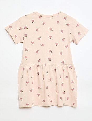 Vestido de manga corta con estampado