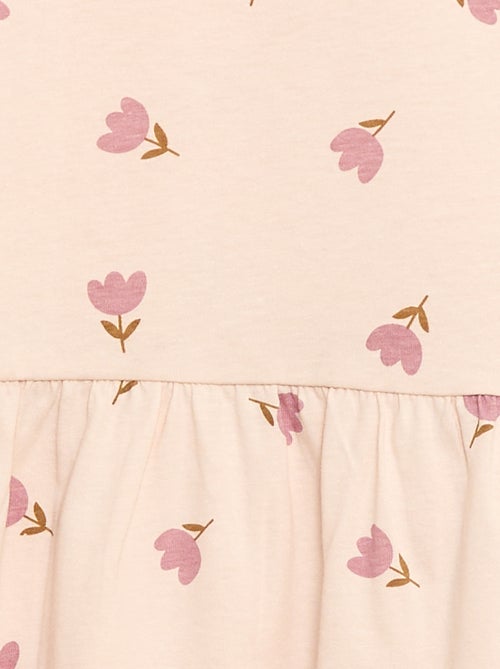 Vestido de manga corta con estampado - Kiabi