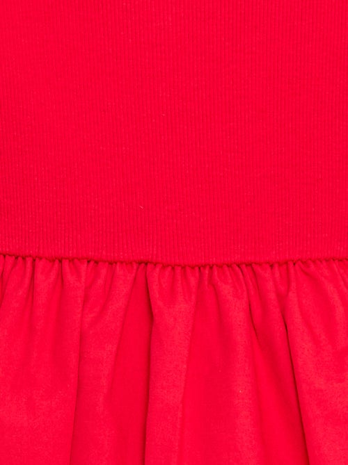 Vestido de manga corta con forma de globo - Kiabi