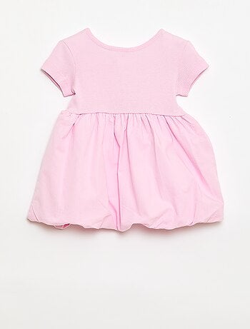 Vestido de manga corta con forma de globo