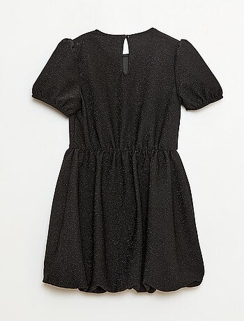 Vestido de manga corta con lentejuelas integrales