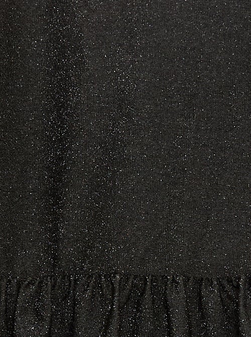 Vestido de manga corta con lentejuelas integrales - Kiabi