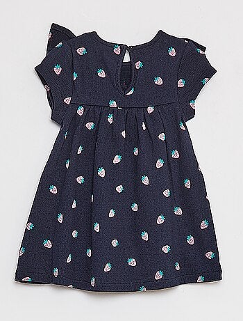 Vestido de manga corta con volantes