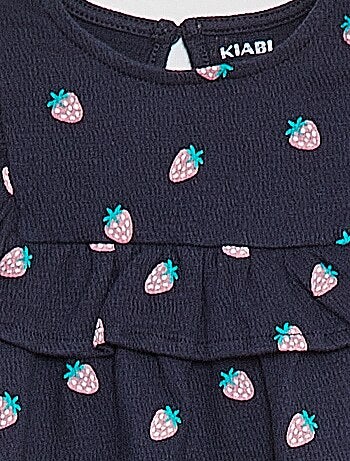 Vestido de manga corta con volantes