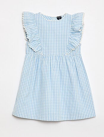 Vestido de manga corta con volantes