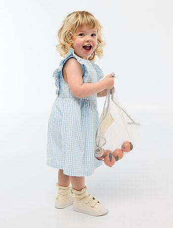 Vestido de manga corta con volantes