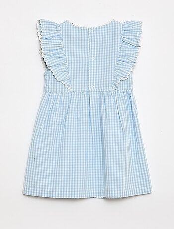 Vestido de manga corta con volantes