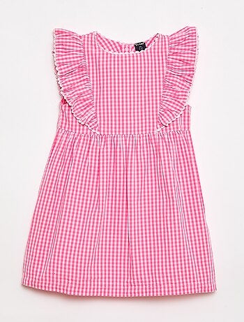 Vestido de manga corta con volantes