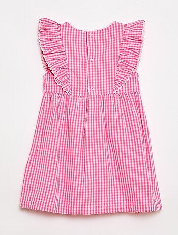 Vestido de manga corta con volantes