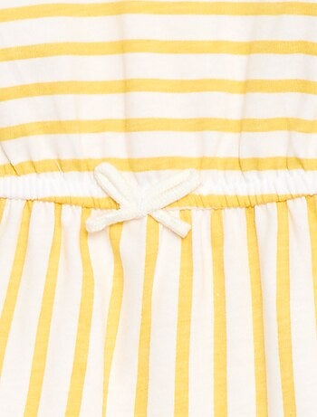 Vestido de manga corta en punto de algodón