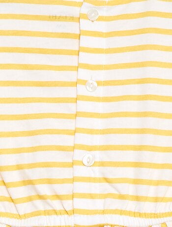 Vestido de manga corta en punto de algodón