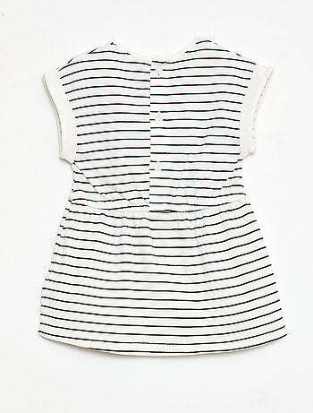 Vestido de manga corta en punto de algodón