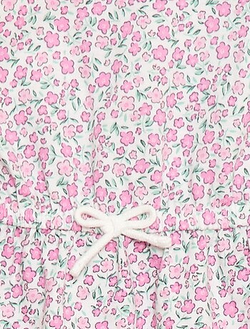 Vestido de manga corta en punto de algodón