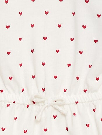 Vestido de manga corta en punto de algodón