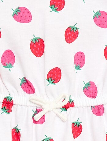 Vestido de manga corta en punto de algodón