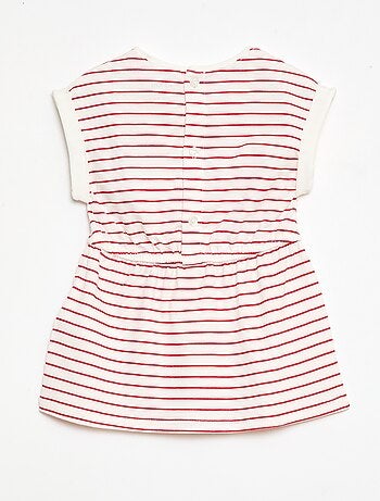 Vestido de manga corta en punto de algodón