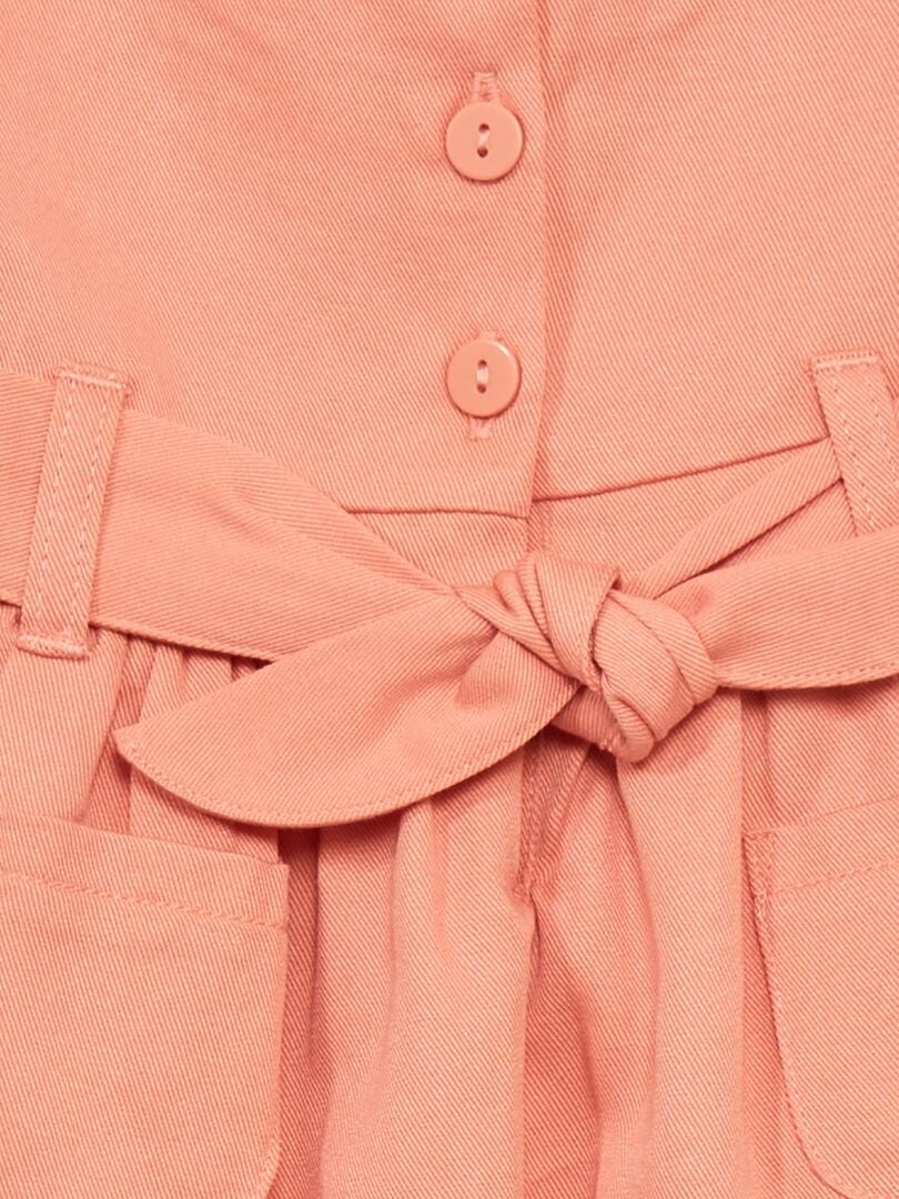 Vestido de manga corta NARANJA - Kiabi