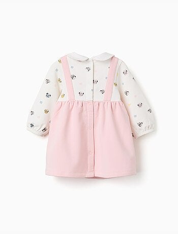 Vestido de manga larga perchado con Minnie
