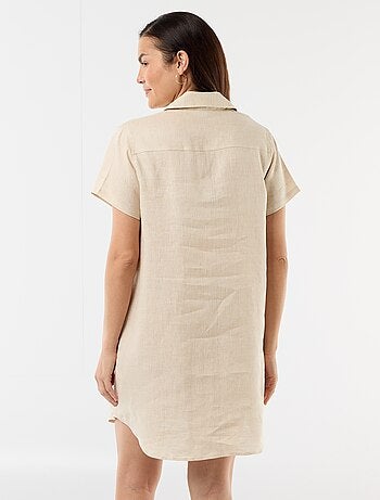 Vestido de maternidad de lino