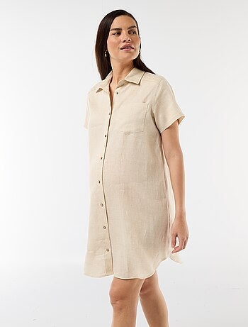 Vestido de maternidad de lino