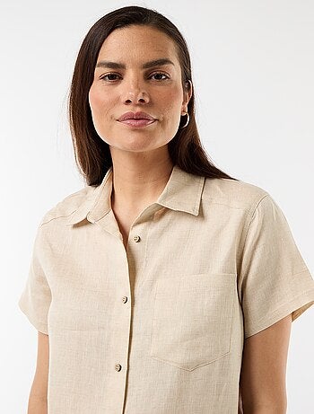 Vestido de maternidad de lino