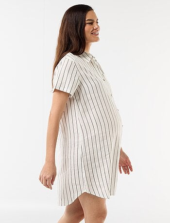 Vestido de maternidad de lino