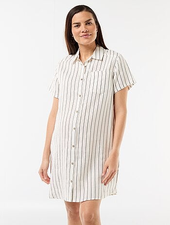 Vestido de maternidad de lino