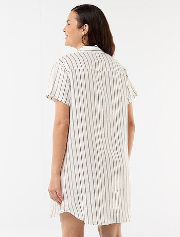 Vestido de maternidad de lino