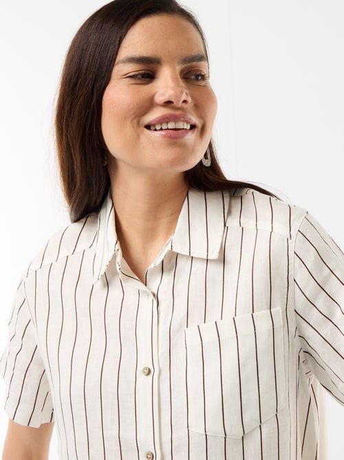 Vestido de maternidad de lino - Kiabi