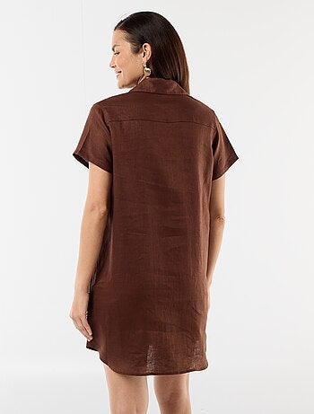 Vestido de maternidad de lino
