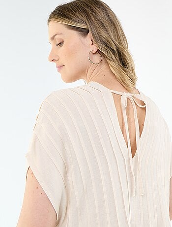 Vestido de maternidad de lino mezclado