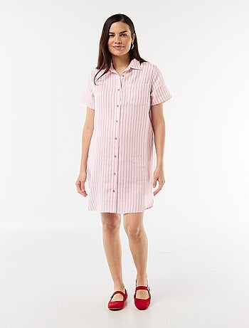 Vestido de maternidad de lino