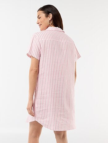 Vestido de maternidad de lino