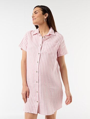 Vestido de maternidad de lino
