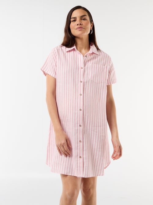 Vestido de maternidad de lino - Kiabi