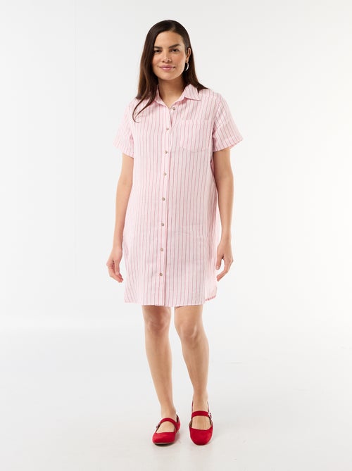 Vestido de maternidad de lino - Kiabi