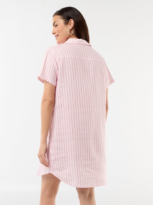 Vestido de maternidad de lino - Kiabi