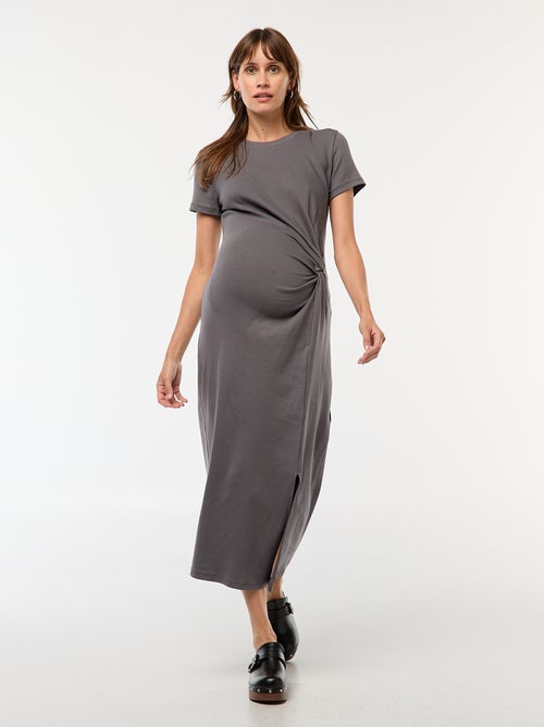 Vestido de maternidad largo ajustado - Kiabi