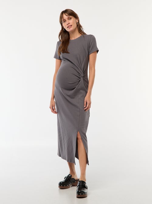 Vestido de maternidad largo ajustado - Kiabi