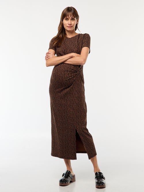 Vestido de maternidad largo ajustado - Kiabi
