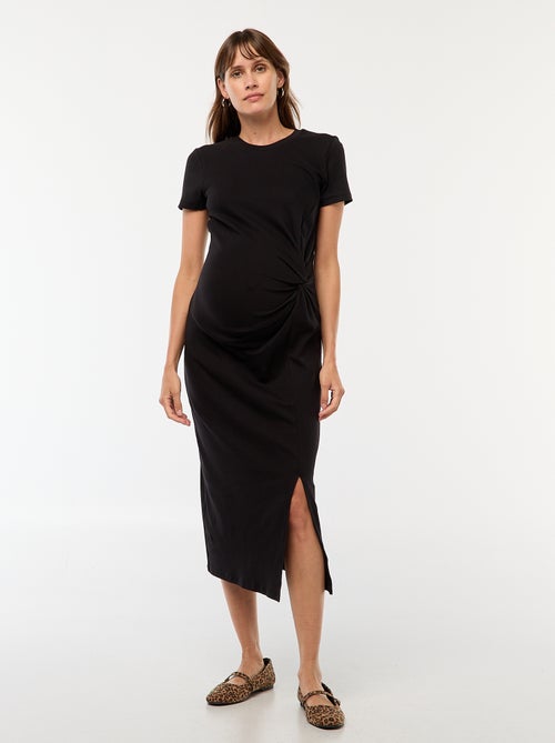 Vestido de maternidad largo ajustado - Kiabi