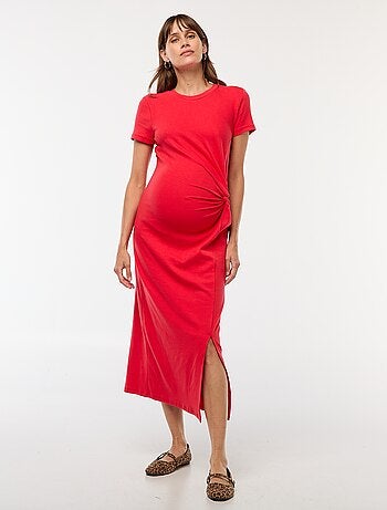 Vestido de maternidad largo ajustado