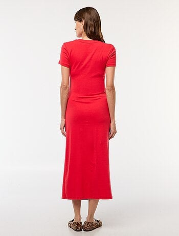 Vestido de maternidad largo ajustado